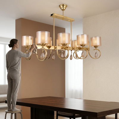 Ceiling lamp living room light luxury chandelier lamps 50x75