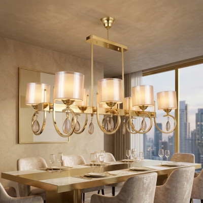 Ceiling lamp living room light luxury chandelier lamps 50x75