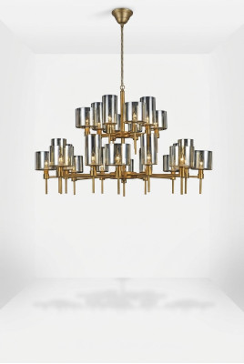 Design lamps 95x120 chandelier beautiful living room light luxury lustre glass