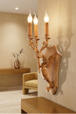 Golden wall lamp design light lamp living room luxury bedroom new