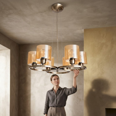 Modern ceiling lamp style, modern hanging light metal living room new