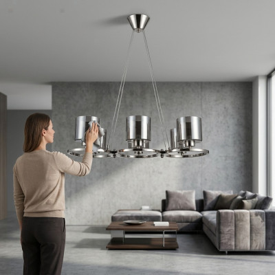 Ceiling lamp luxury beautiful ceiling chandelier glass living room