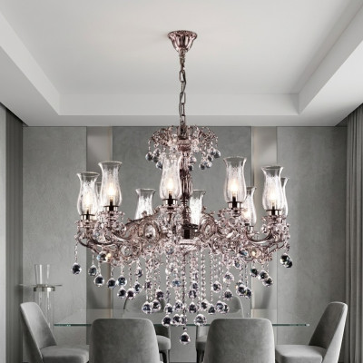 Chandelier classic designer ceiling light living room crystal lamp