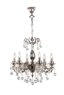 Lamp Chandelier Light Classic Luxury Living Room Chrome Crystal