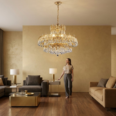 Luxury Ceiling Lamp Hotel Light Large Ceiling Light 75x120cm Chandelier