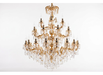 Modern chandelier light classic luxury living room brass crystal