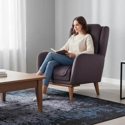 Chesterfield Armchair Relax Club Sofa Single-Seater Upholstered Furniture Brown