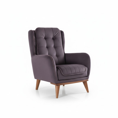 Chesterfield Armchair Relax Club Sofa Single-Seater Upholstered Furniture Brown
