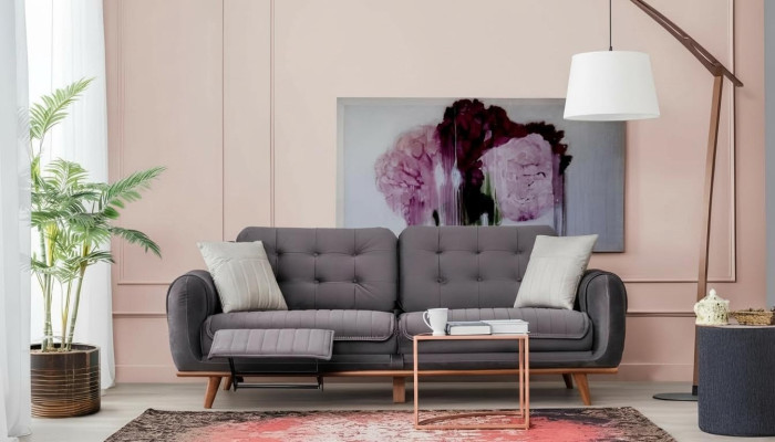 Three-seater sofa couch upholstery furniture multifunction couches sofas 216cm