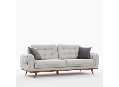 Gray couch sofa living room couches upholstery furniture three-seater sofas