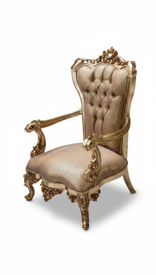 Armchair Living Room Classic Design Armchair Gold Luxury Living Room Textile