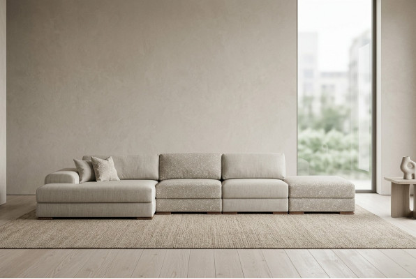 L-shaped sectional sofa living room upholstery fabric sofas modern design luxury 415 x 150