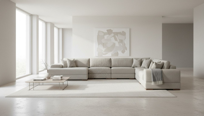 U-shaped sectional sofa living room couch sofa design modern furniture 150x425x320