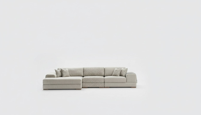 Corner sofa L-shape living landscape luxury gray sofa couch modern furniture