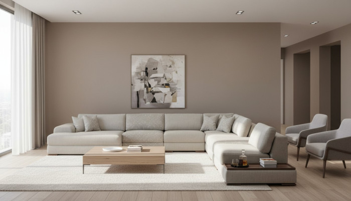 Sofas U Shape Modern Design Furniture Luxury Living Room Gray Sectional Sofa New