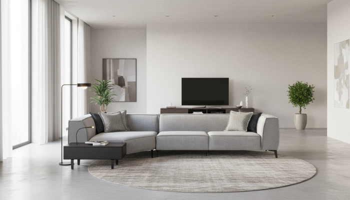 Corner sofa L shape, upholstered sofa, living room style furniture, couches, couch 340x165