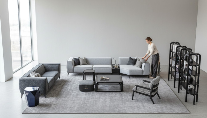 XXL sofa set couch textile big sofa 5+3+1 seater upholstery fabric couches