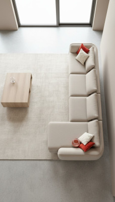 Sectional sofa living room couch upholstered sofa modern design L-shape 420x170cm