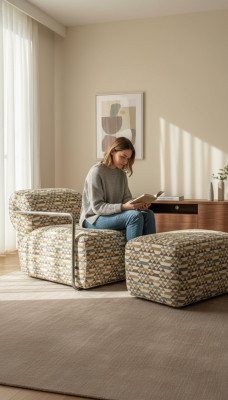 Armchair Design Modern Living Room 1 Seater Luxury Upholstered Armchair Furniture Relax Club