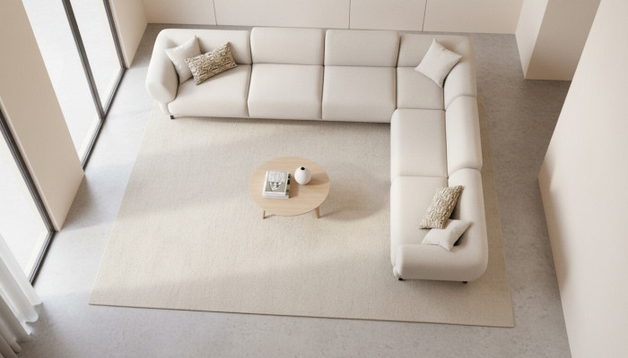 Beige L-shaped corner sofa furniture textile style 405x315 couch sofa