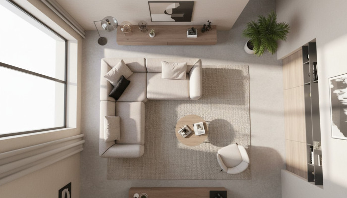 Corner sofa beige L-shape living area corner couch sofa modern couch