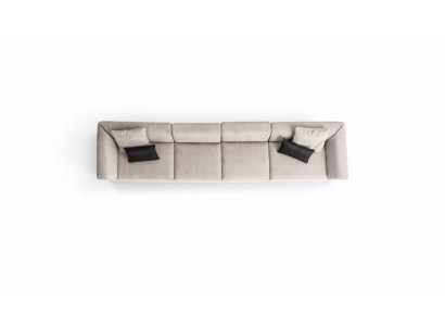 XXL Hotel Sofa Large Living Area Sofa Modern Wooden Furniture