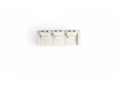 White four-seater luxury upholstery four-seater textile living room furniture design