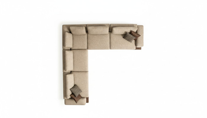 Sectional sofa living room sofa L-shape new couch modern upholstered sofa textile