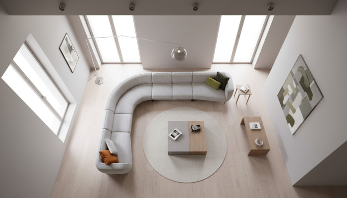 Upholstered Furniture Textile L-Shape Sofa Living Room Corner Relaxation Seating Group Couch