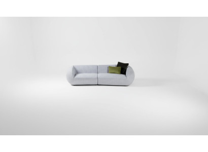Gray living room upholstered sofa modern textile couches luxury furniture couch