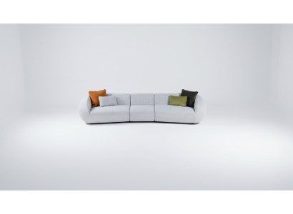 Upholstered Furniture Six-seater Living Room Couch Textile Sofas Modern Furniture