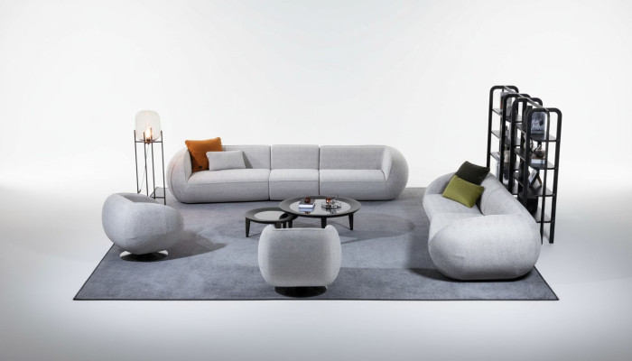 Sofa set living room furniture five-seater four-seater armchair set designer furniture