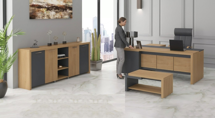Office furniture desk, dresser, coffee table, luxury furniture set of 3 pieces