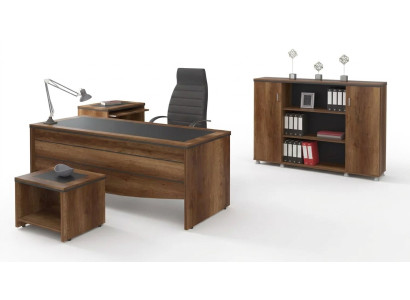 Luxury office furniture desk workstation study room set 4-piece