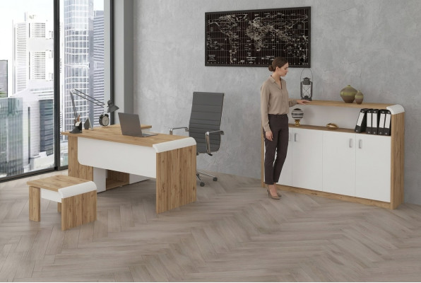 Office for Practice Law Office Complete Furnishing Cabinet Table 3-piece