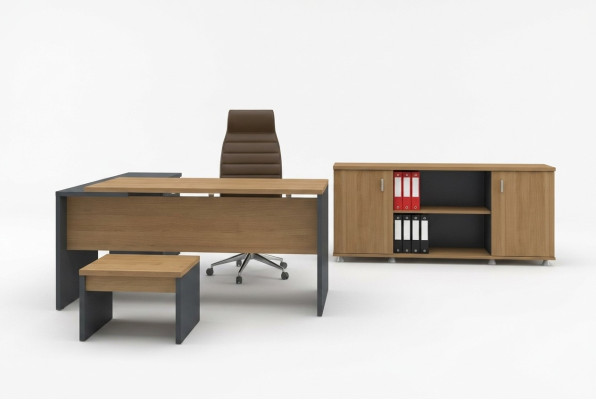 Corner desk, filing cabinet, coffee table, study furniture, modern style