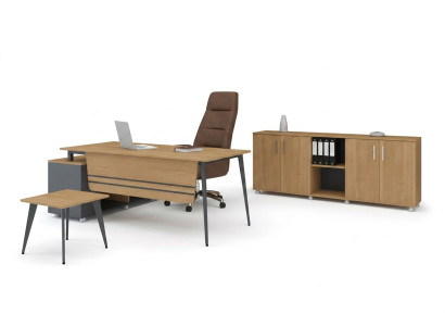 Office Set New Coffee Table Modern Design Corner Desk 3 pcs