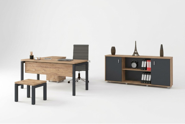 Office for Law Firm Office Practice Complete Furnishing Cabinet Table 3-piece