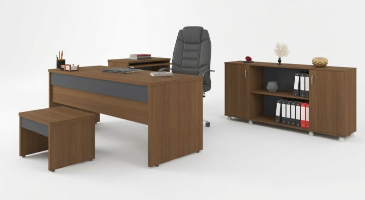 Table desk office room office furniture desks cabinets 3-part set