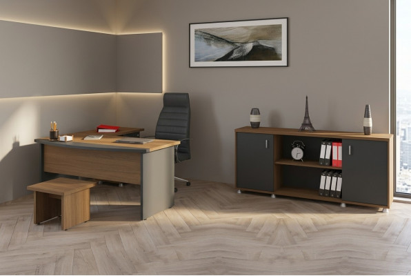 Classic wooden furniture office set corner desk study furniture