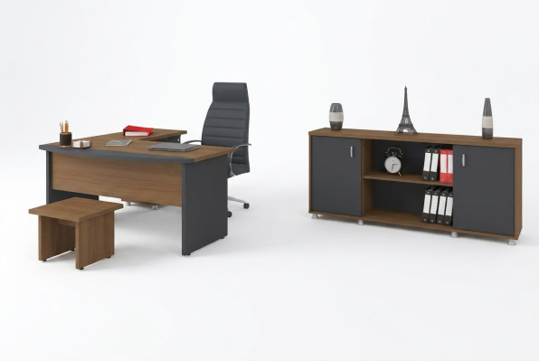 Classic wooden furniture office set corner desk study furniture