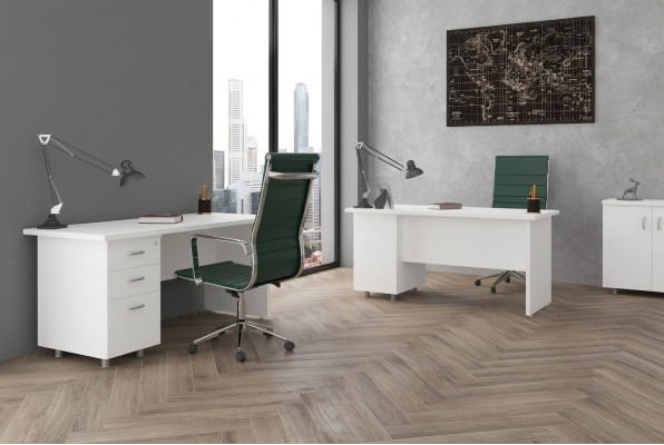 Desk White Luxury Study Office Furniture Table Desks