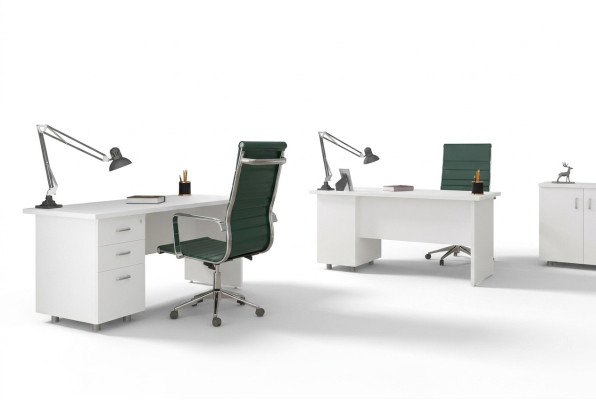 Desk White Luxury Study Office Furniture Table Desks