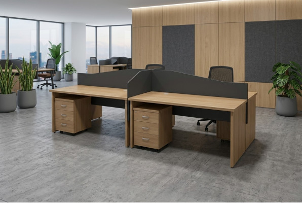 Wooden furniture office equipment large desk design study room