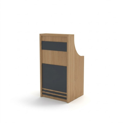 Wooden lectern podium mobile standing desk office room office furniture lectern