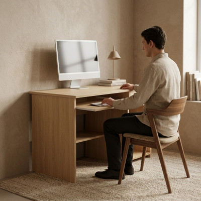 Wooden computer desk study modern office furniture office desk new office