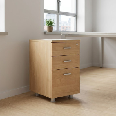 Brown Office Room Wooden Dresser Office Furniture Classic Filing Cabinet