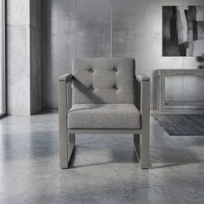 Gray armchair textile furniture office office furniture new seat