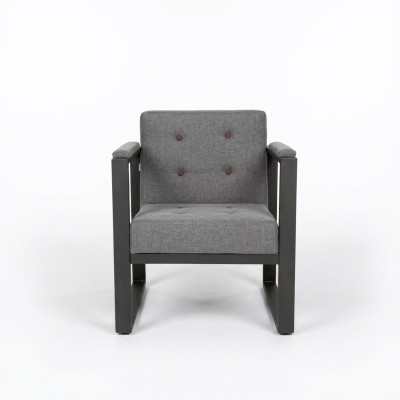 Gray armchair textile furniture office office furniture new seat