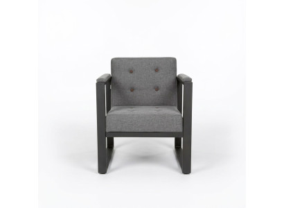 Gray armchair textile furniture office office furniture new seat
